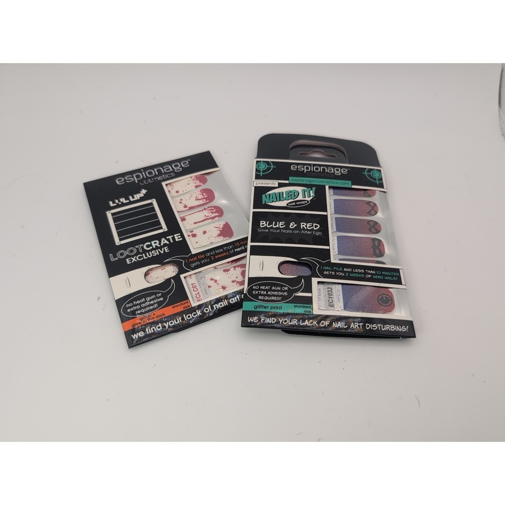 Espionage Cosmetics Nail Art A Lot Of Two Sets Geek Nerd Fandom Horror Comic